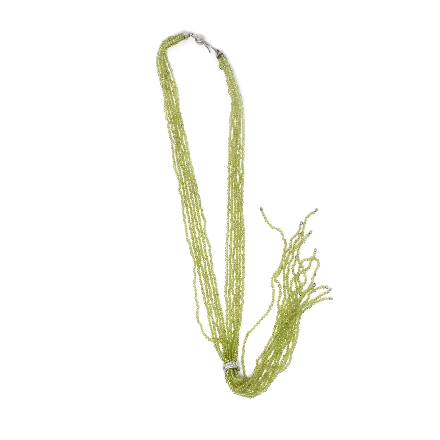 Collana fili di peridoto